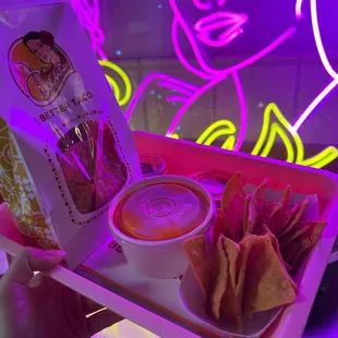 Plant Based Queso w chips