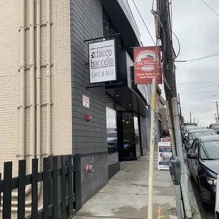 the side of a building