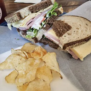 "The Lauren" - cute names for all their sandwiches  Rosemary sundried tomato ham with havarti cheese