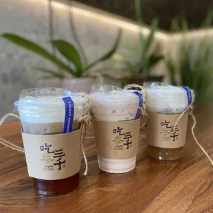 Cassia Black Milk Tea w/ Mousse, Creamy Lemon Tart, Dong Ding Oolong Tea w/ Cream