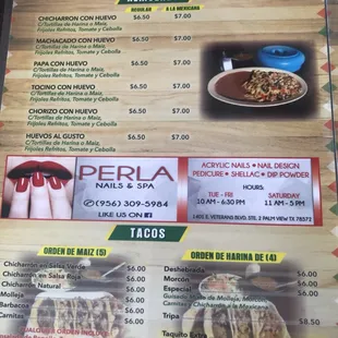 ramen and noodles, menu