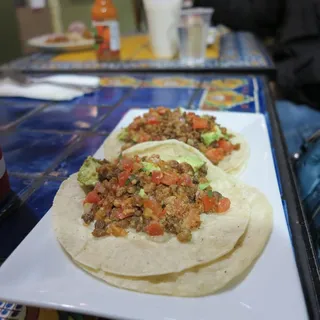 Tacos De Chicharron (order Of 2)-