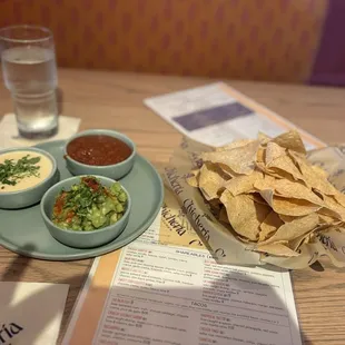 Trio of Salsa &amp; Chips