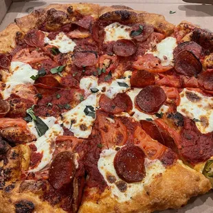 Margherita well done with pepperoni. So good