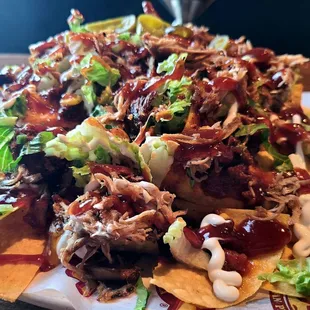 CHICHO's -  Cho's Nachos (1/2 serving, w/ Pulled Pork)