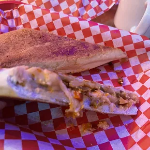 Veggie sandwich. Pipping hot toastines