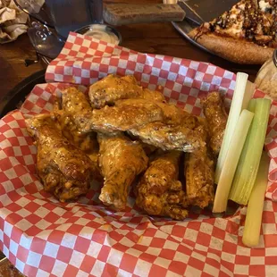Buffalo garlic parmesan wings ... extra crispy