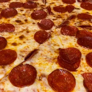 Large Pepperoni extra spicy