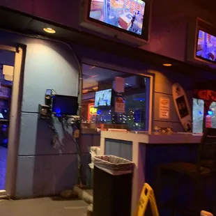 the front of the restaurant
