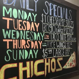 menu, pancakes