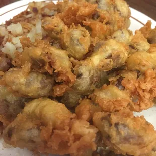 Mmmmmm....chicken gizzards and hash browns