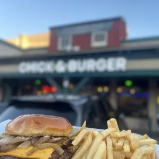 Double Smash Burger Combo (with fries)