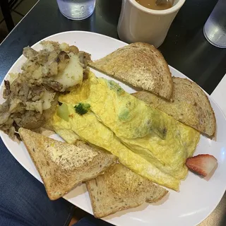 120. Broccoli and Cheese Omelette