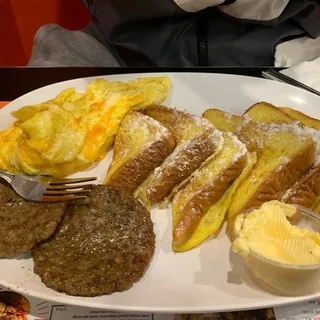 117. Sausage and Cheese Omelette