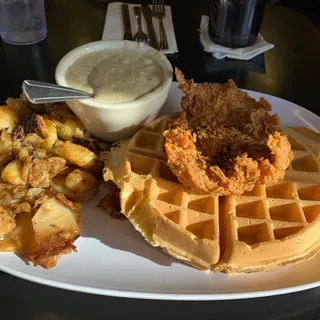 108. Chicken and Waffle Platter