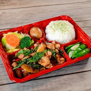 #B7 Basil Teriyaki Rice plate