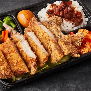 B4 Fried Pork Chop Rice Plate