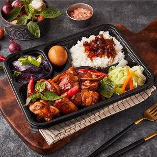 #B7 Basil Teriyaki Rice plate