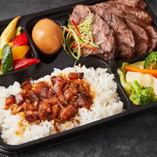 a meal in a plastic container