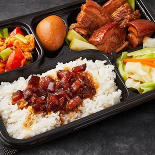 a meal in a plastic container