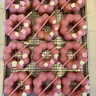 Strawberry Mochi Donut