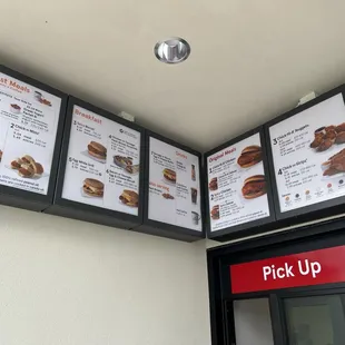 Food menu board