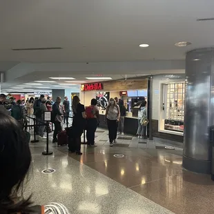 The longest line on Concourse B, means it&apos;s Chick-fil-A- Chicken Biscuit time!