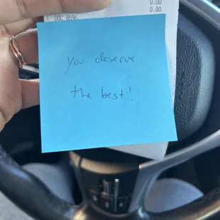 A positive note
