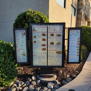 The drive thru menu of good food and typically friendly efficient services.