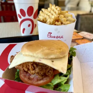 Spicy Chicken Sandwich Deluxe Meal