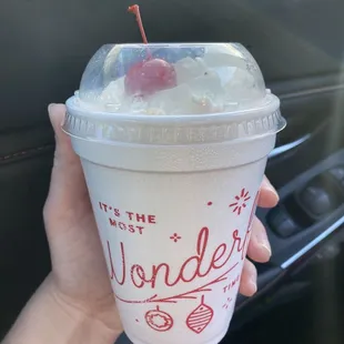 Delicious Peppermint Chip Milkshake