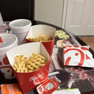 Chick-fil-A Chicken Sandwich Chick-fil-A Waffle Potato Fries