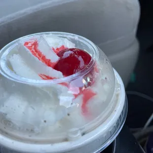 Cookies &amp; Cream Milkshake (with my car as the backdrop)