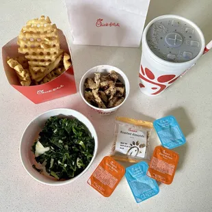 Grilled Nuggets + Waffle Fries + Coke Zero + Kale Crunch