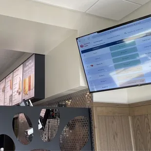 Screen showing online orders