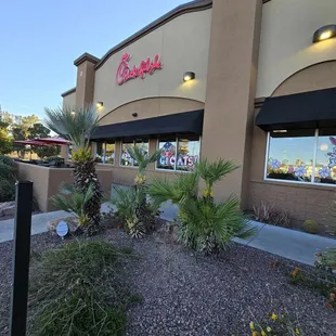 outside