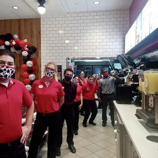 Team on Grand Opening Day