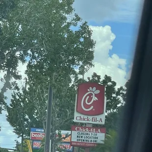 The new location is directly across the street