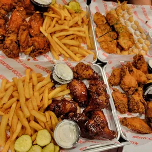 Wings and Chik in maple