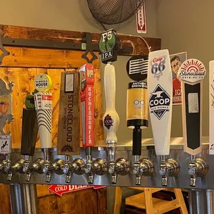 Local brews on tap