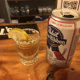 $5 PBR and shot (tequila)