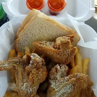 In one word...YUM!! This place is great! Chicken is awesome!
