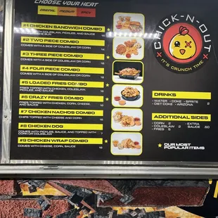 Menu, but not the secret menu