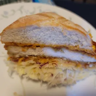 Katsu Chicken Sandwich cutaway view