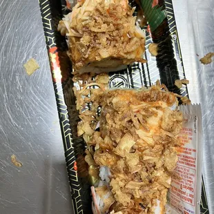 Tempura shrimp sushi