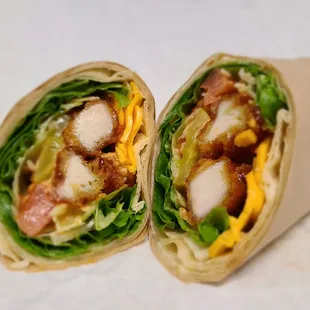 the inside of a wrap