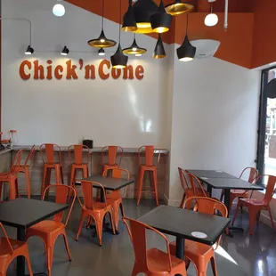 Partial view of the dining area