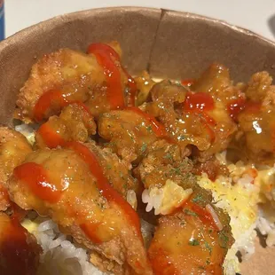 chicken wings and fried chicken, food