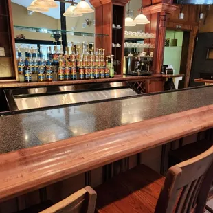 a view of a bar