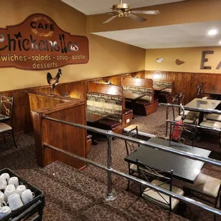 the interior of the restaurant